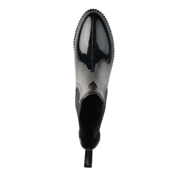JOURNEE COLLECTION DRIP Ankle Rubber Water Resistant Rain Boots Black Size 9 - Picture 7 of 9